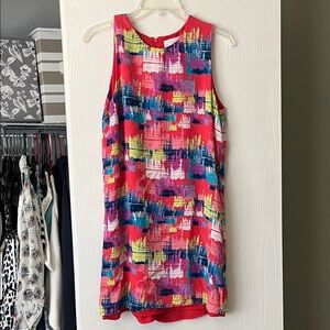 Charles Henry Multicolor Sleeveless Mini Dress
